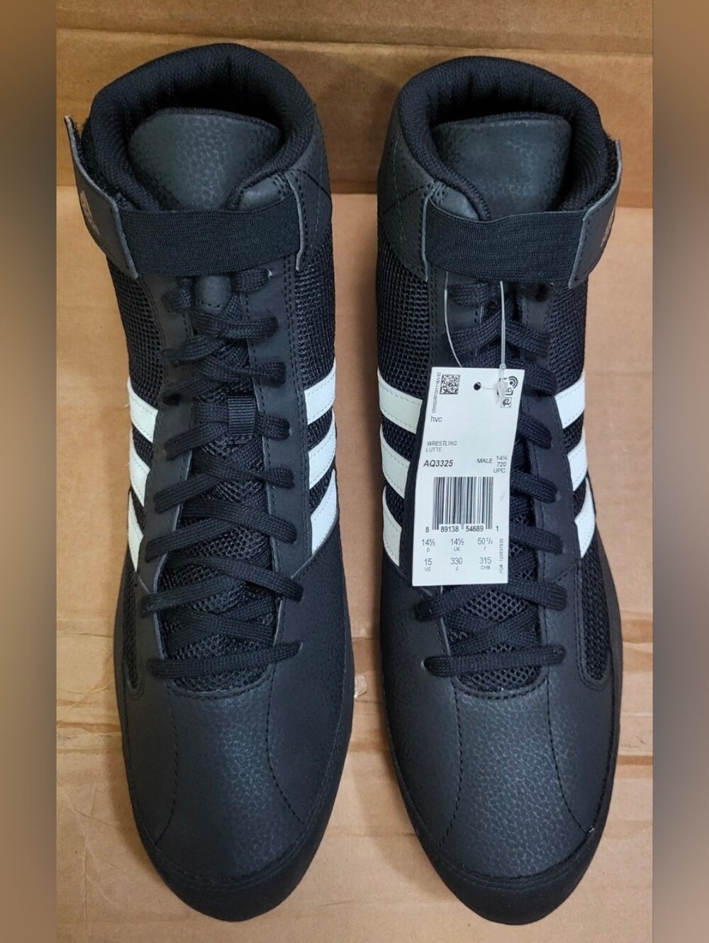 Adidas Lightweight Wrestling Shoes Black/White Men Size 15 NWT - Picture 5 of 11